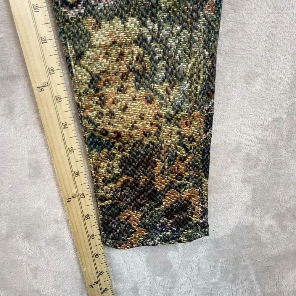 NWT 7 For All Mankind Tapestry Floral Botanical Skinny Jeans Size 12 Regencycore - Picture 12 of 15